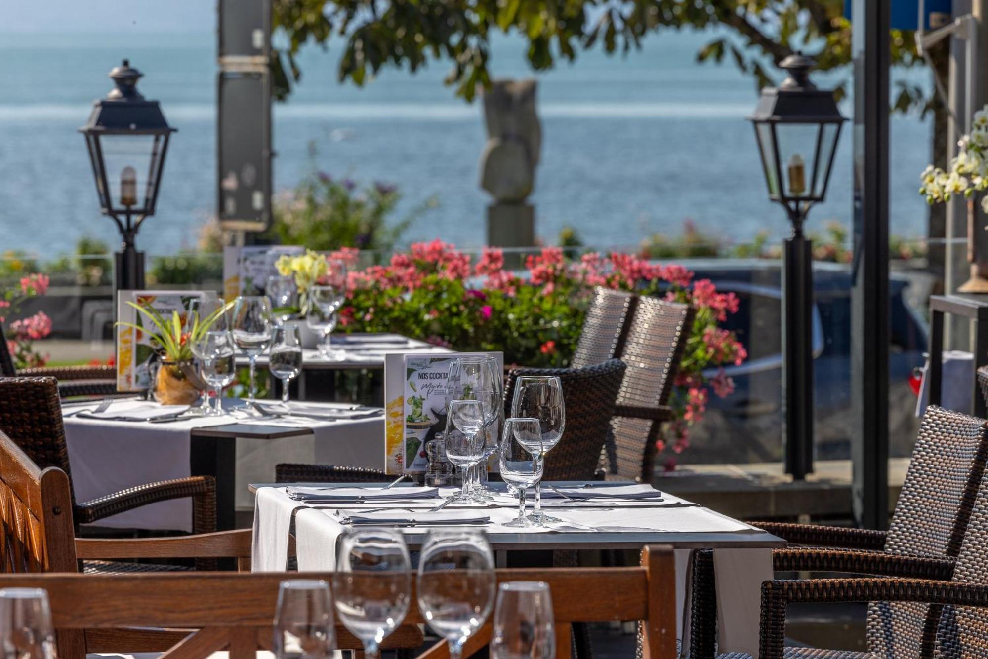Romantik Hotel Mont Blanc Au Lac Morges Exterior foto