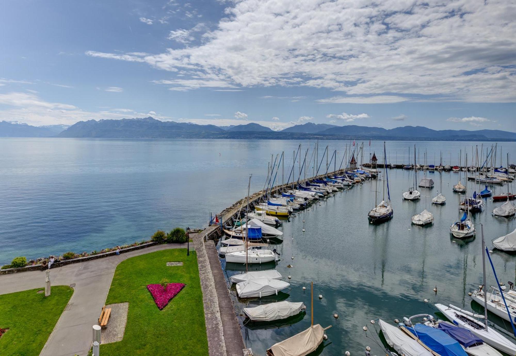 Romantik Hotel Mont Blanc Au Lac Morges Exterior foto